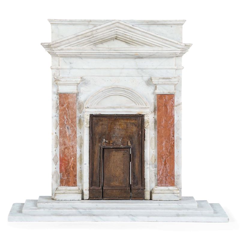 Facciata architettonica. Italia, XVIII secolo  - Asta Scultura e Oggetti d'Arte - Cambi Casa d'Aste