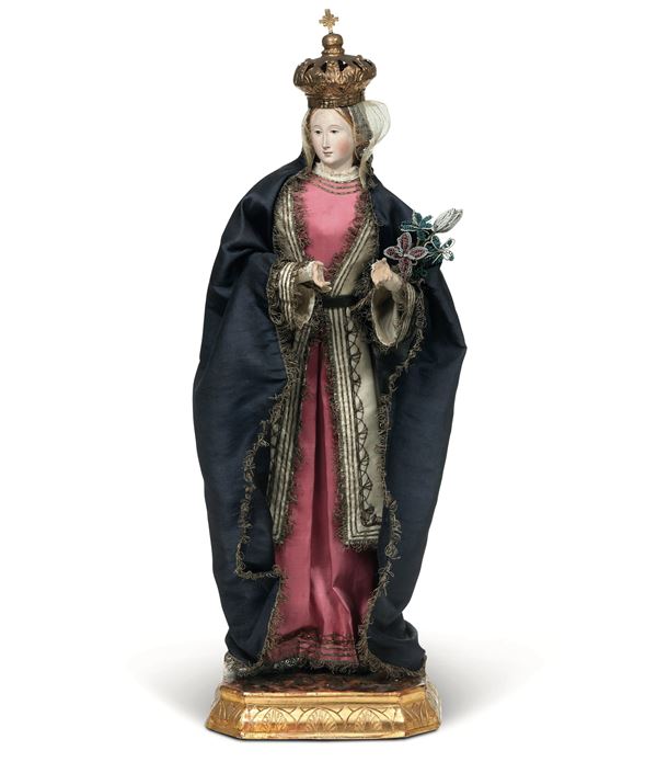 Vergine Maria. Ceroplasta italiano del XIX secolo