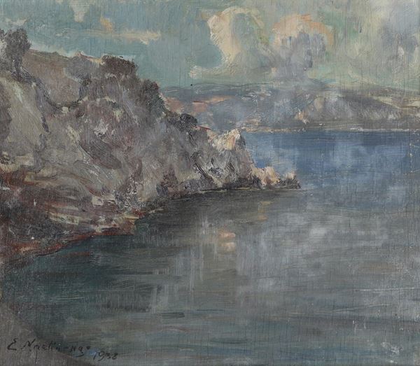 Emanuele Martinengo - Paesaggio costiero, 1938