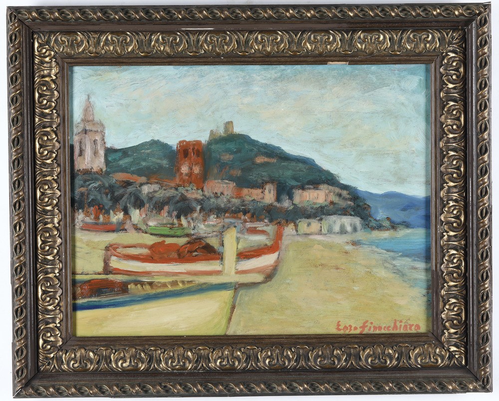 Enzo Finocchiaro - Veduta di Noli
