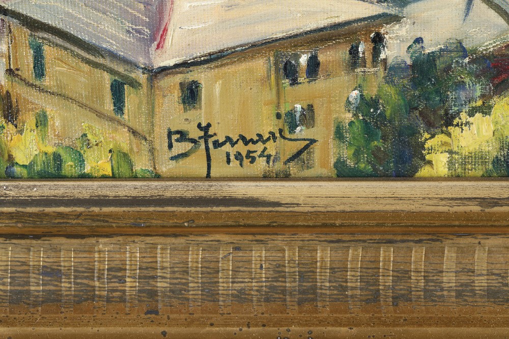 Berto Ferrari - Veduta del Porto di Genova da Castelletto, 1954