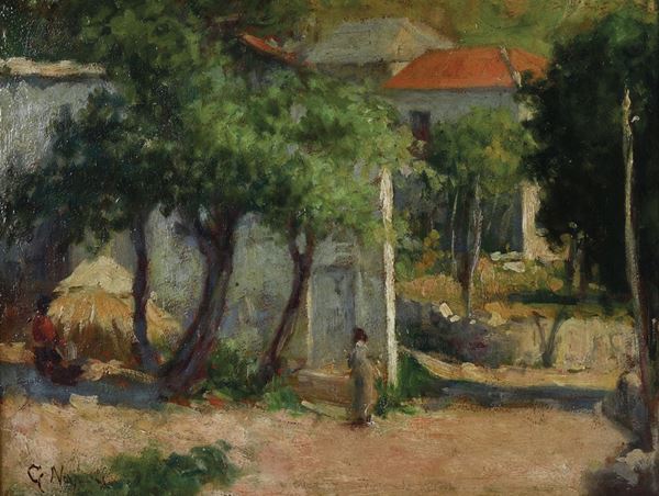 Guglielmo Napoli (XIX-XX secolo) - Paesaggio di campagna