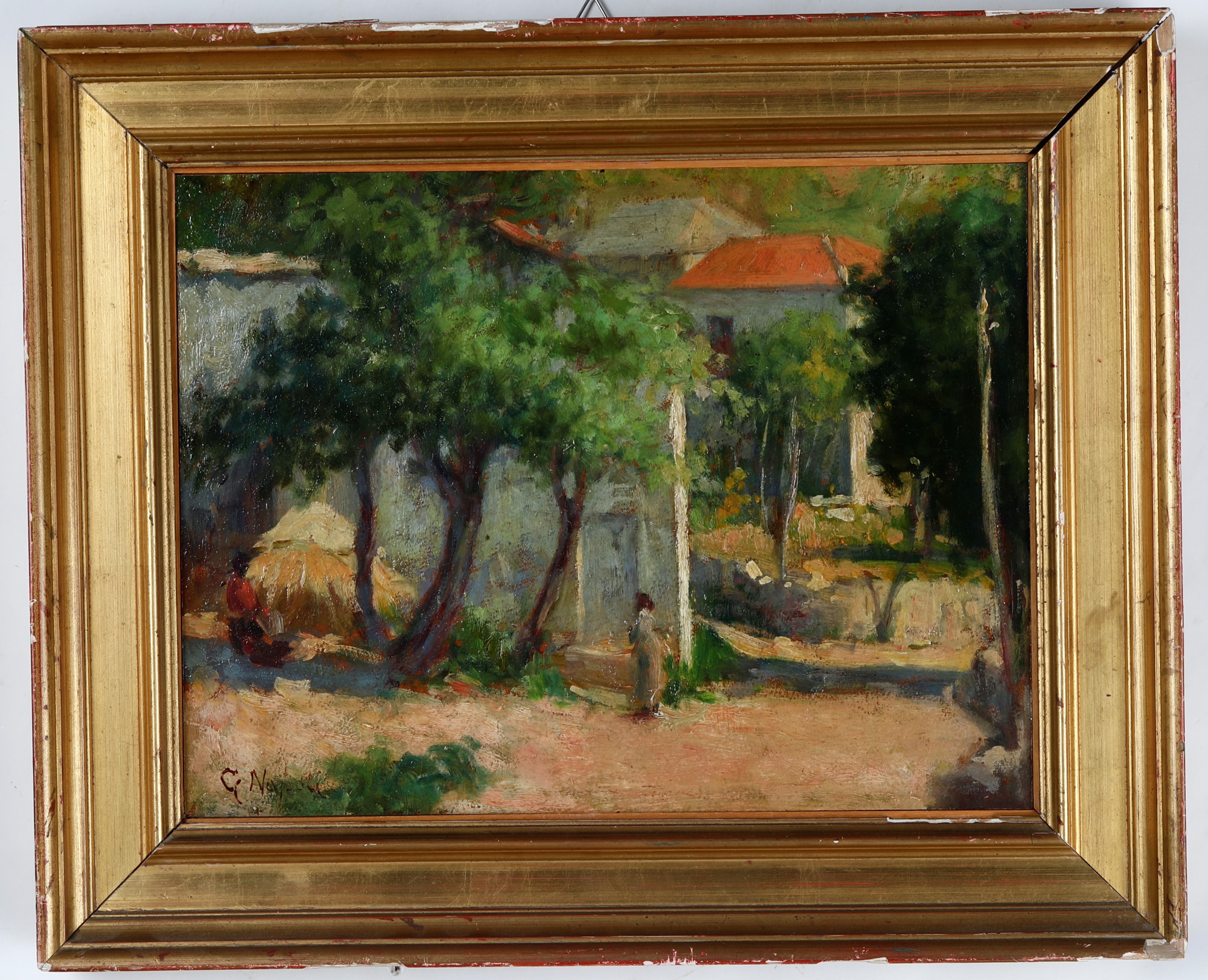 Guglielmo Napoli (XIX-XX Secolo) - Paesaggio di Campagna