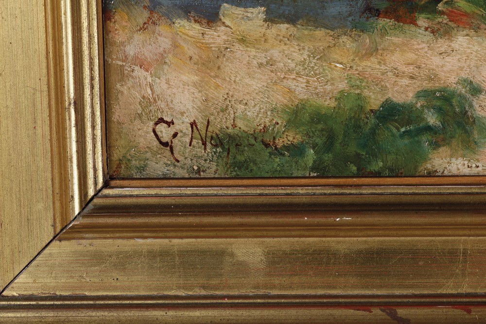 Guglielmo Napoli (XIX-XX Secolo) - Paesaggio di Campagna