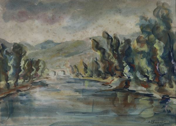 Olindo Bandini (1914 - ?) Il fiume Entella