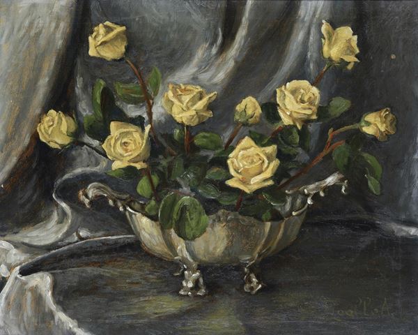 Armando Figallo - Natura morta con rose