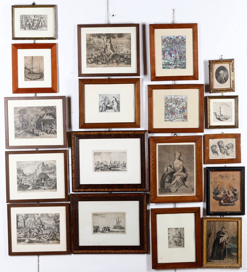 Lotto di stampe. Varie epoche  - Auction Antiques and paintings - Cambi Casa d'Aste