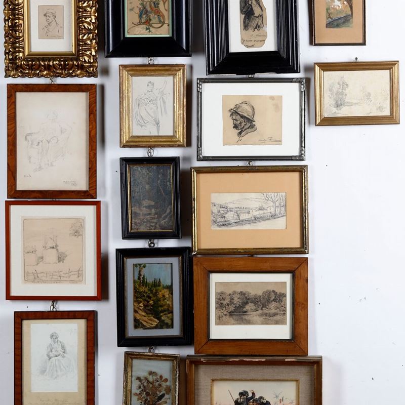 Lotto di disegni  - Auction Antiques and paintings - Cambi Casa d'Aste