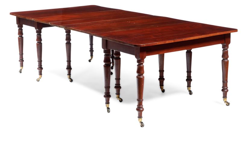 Tavolo da pranzo allungabile. Inghilterra XIX secolo  - Auction Antique September - Cambi Casa d'Aste