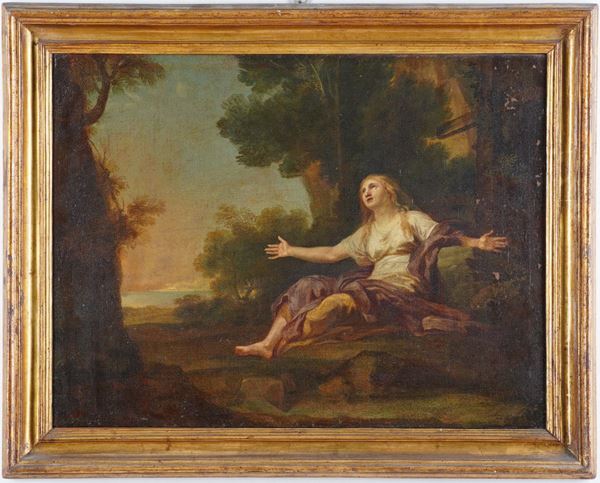 Scuola del XVIII secolo Maddalena penitente