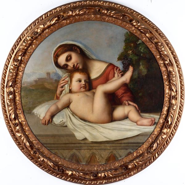 Jean Baptiste Poncet. 1883 Madonna con Bambino