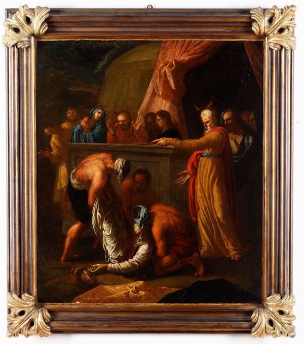 Scuola del XVII secolo Episodio della vita di Mosè