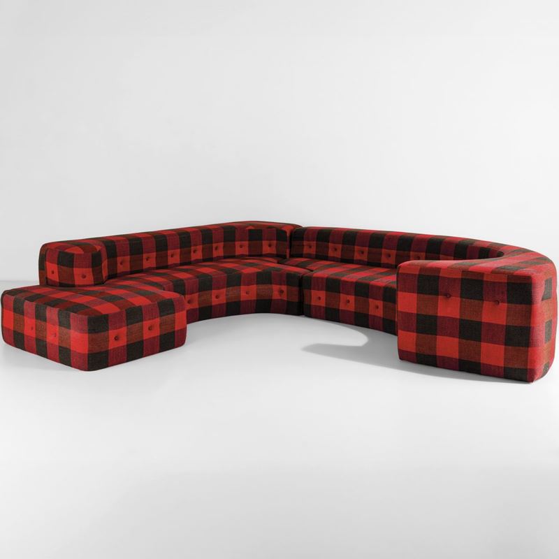 Roberto Pamio, Renato Toso e Noti Massari : Divano mod. Lara  - Auction Design 200 - Cambi Casa d'Aste