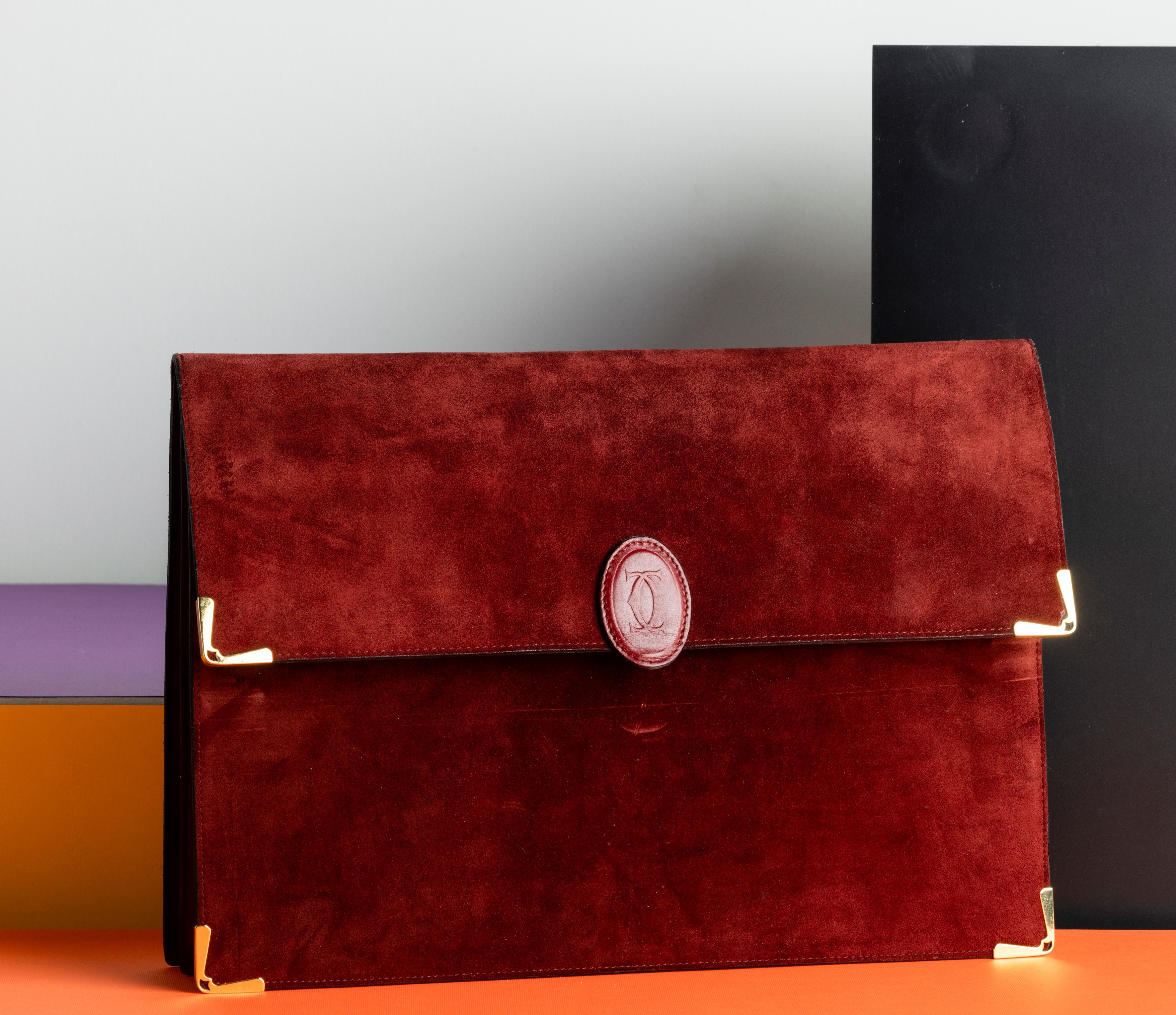 Cartier Porta Documenti a Busta in Pelle, Difertti, in Buone Condizioni