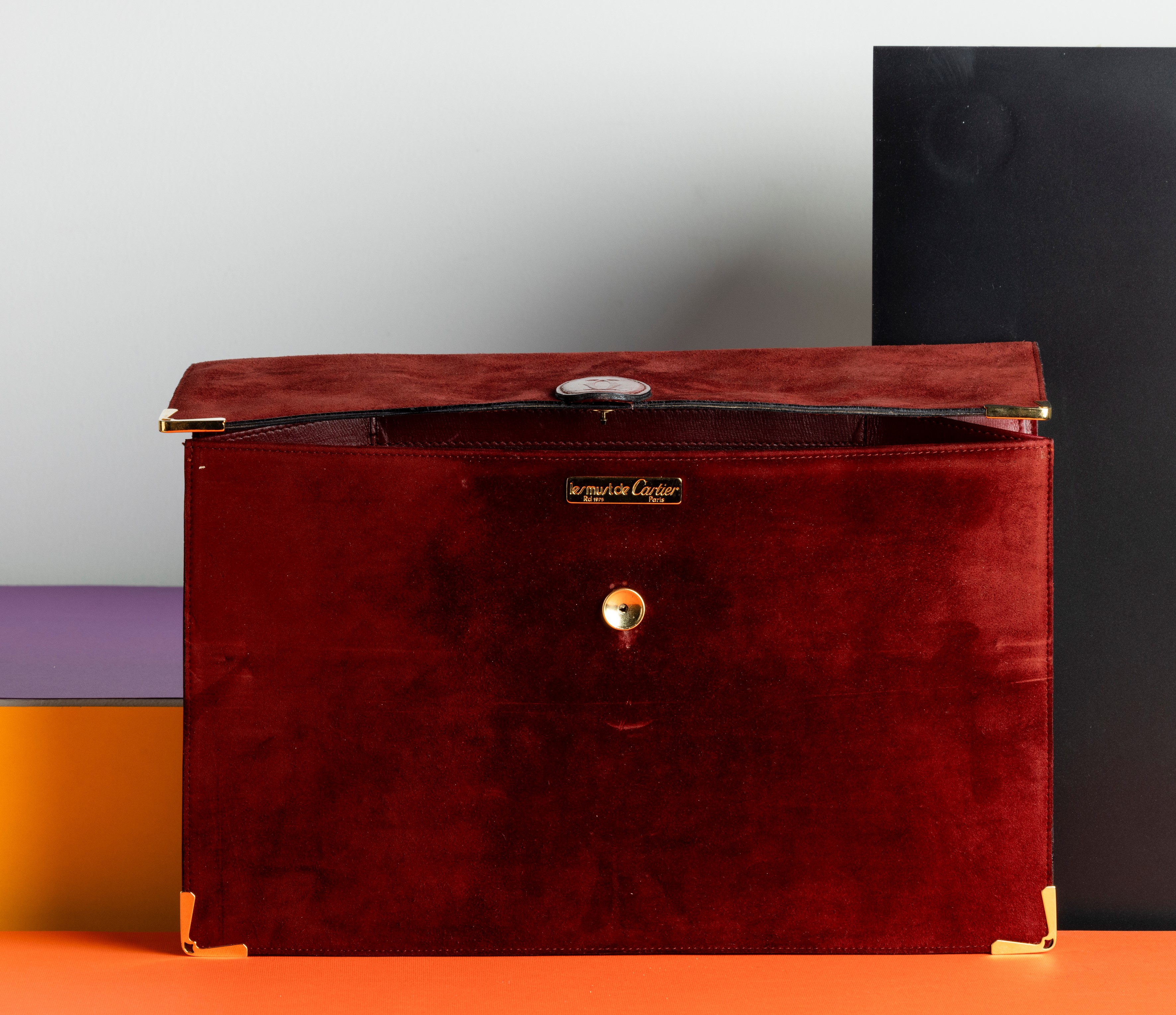 Cartier Porta Documenti a Busta in Pelle, Difertti, in Buone Condizioni