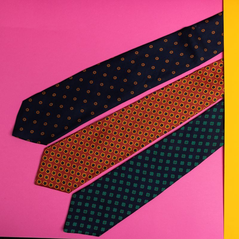 Marinella Lotto di 3 cravatte in seta  - Asta Fashion Vintage - Cambi Casa d'Aste