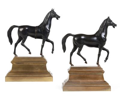 Coppia di Cavalli. Fonditore D'oltralpe del XIX-XX Secolo