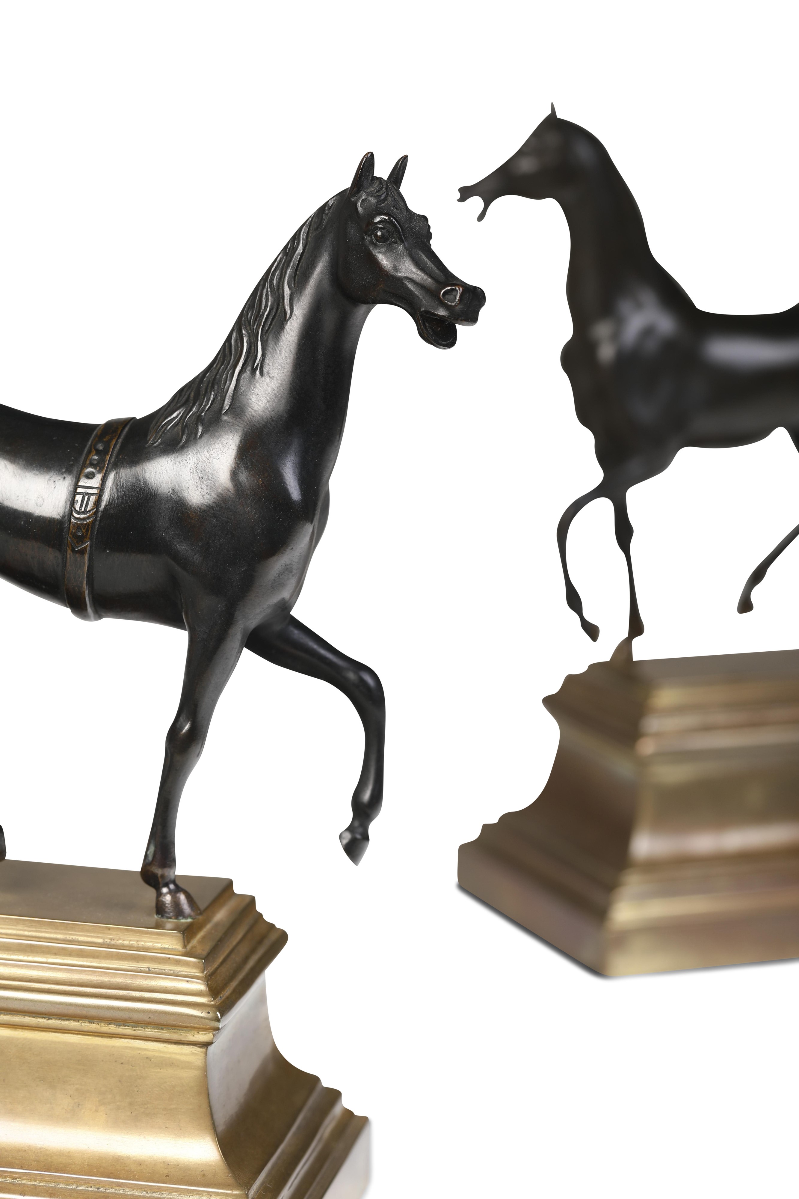 Coppia di Cavalli. Fonditore D'oltralpe del XIX-XX Secolo