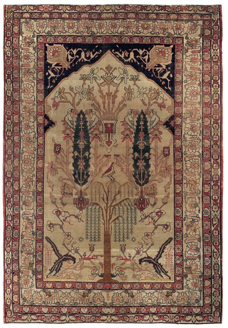Preghiera Sarouk, Persia fine XIX secolop  - Auction Antique carpets - Cambi Casa d'Aste