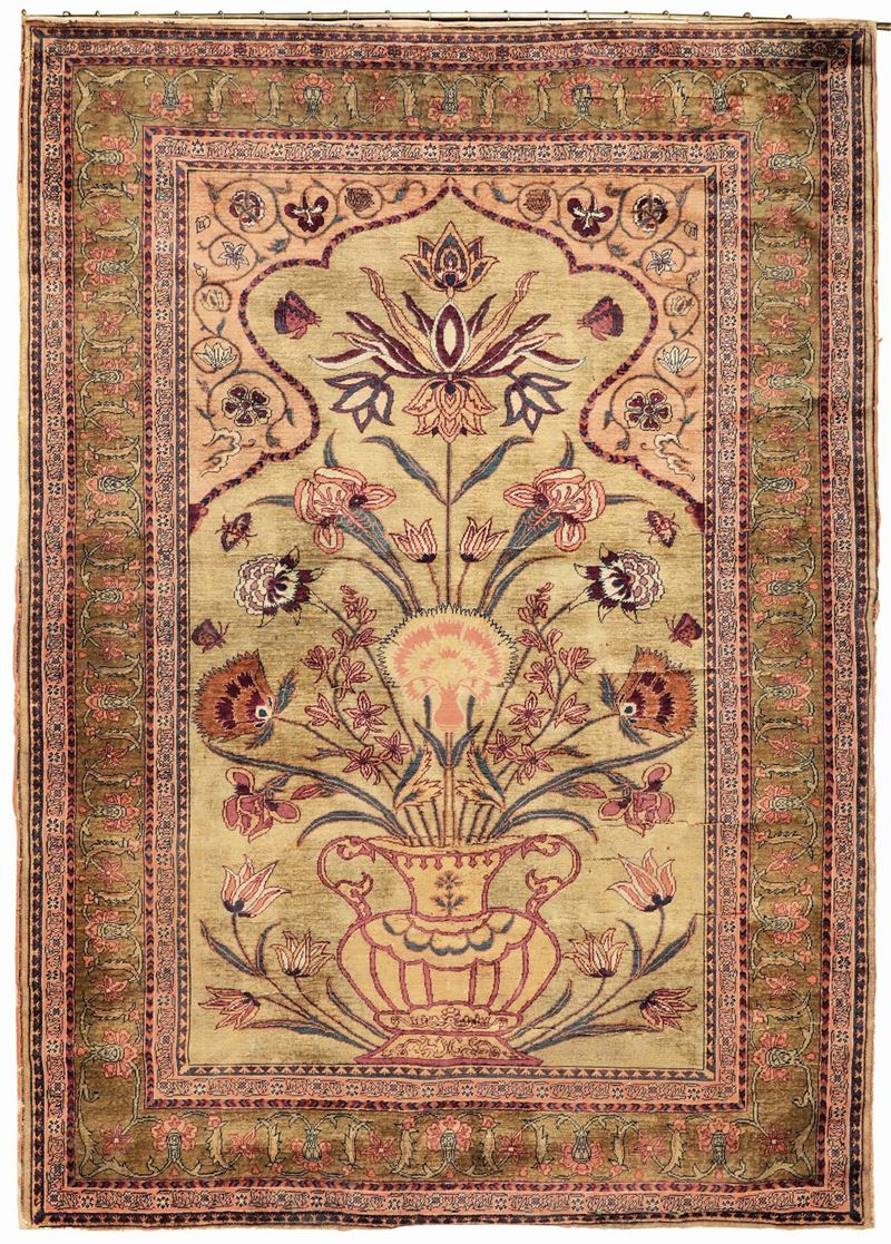 Preghiera, Persia fine XIX inizio XX secolo  - Auction Antique carpets - Cambi Casa d'Aste