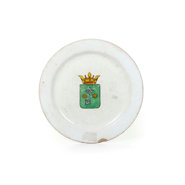Piatto.<BR>Milano, Società Ceramica Richard, fine del XIX secolo.