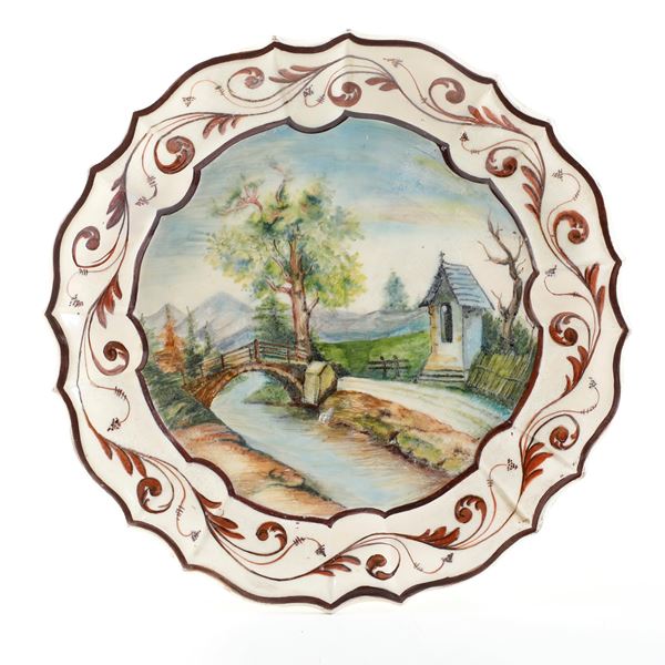 Piatto. Veneto, fine del XIX secolo.