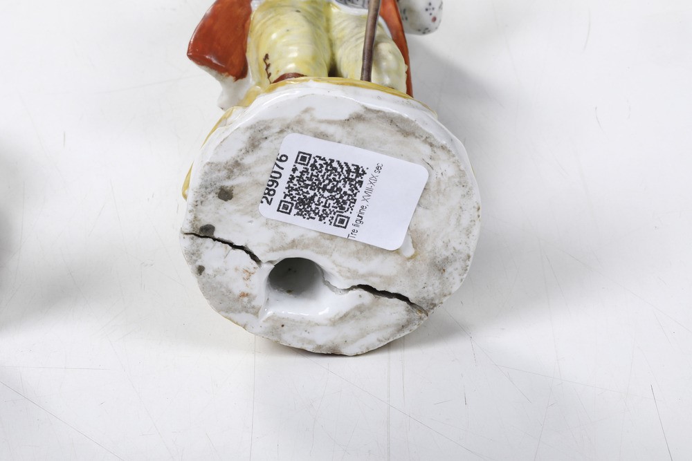 Due figurine in porcellana policroma, Veneto, XIX secolo