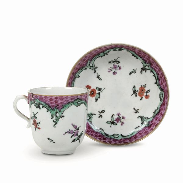 Tazza con piattino Nove, Manifattura Antonibon, 1780 circa 