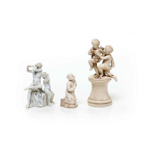 Tre figurine.<BR>Veneto e Savona, XVIII- inizio XX secolo.