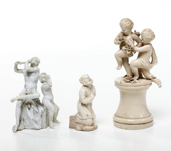 Tre figurine. Veneto e Savona, XVIII- inizio XX secolo.