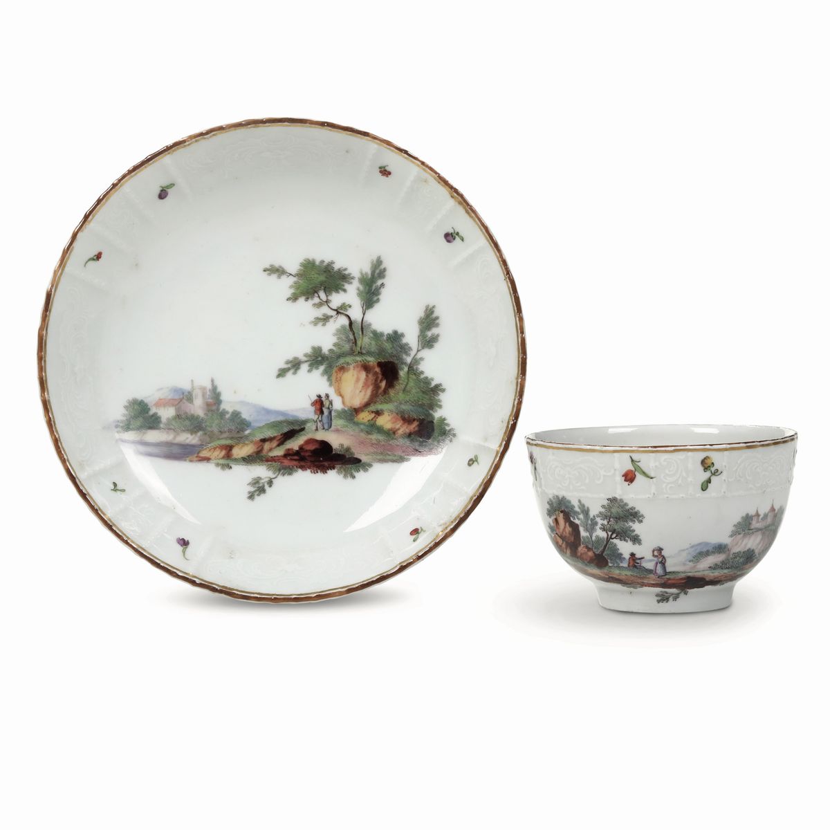 Tazza con Piattinogermania, Manifattura di Ludwigsburg, 1765 Circa