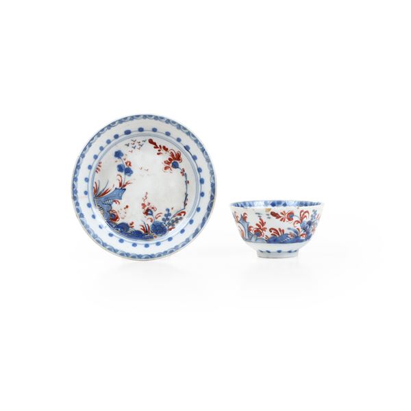 Tazza con piattino. Venezia, Manifattura Cozzi, fine del XVIII secolo.