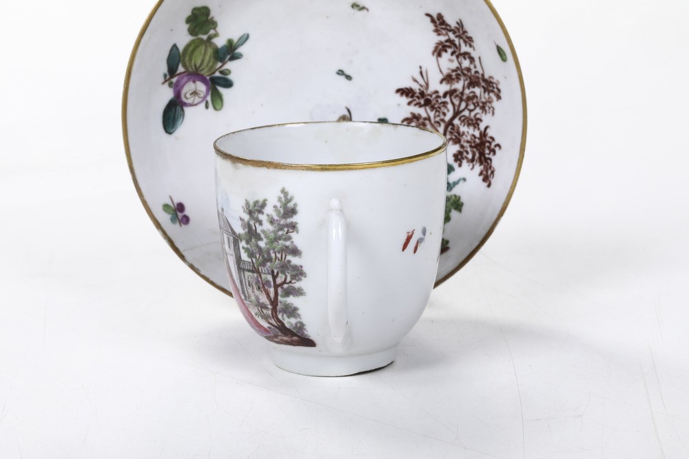 Tazza con Piattinovenezia, Manifattura Cozzi, 1770 Circa