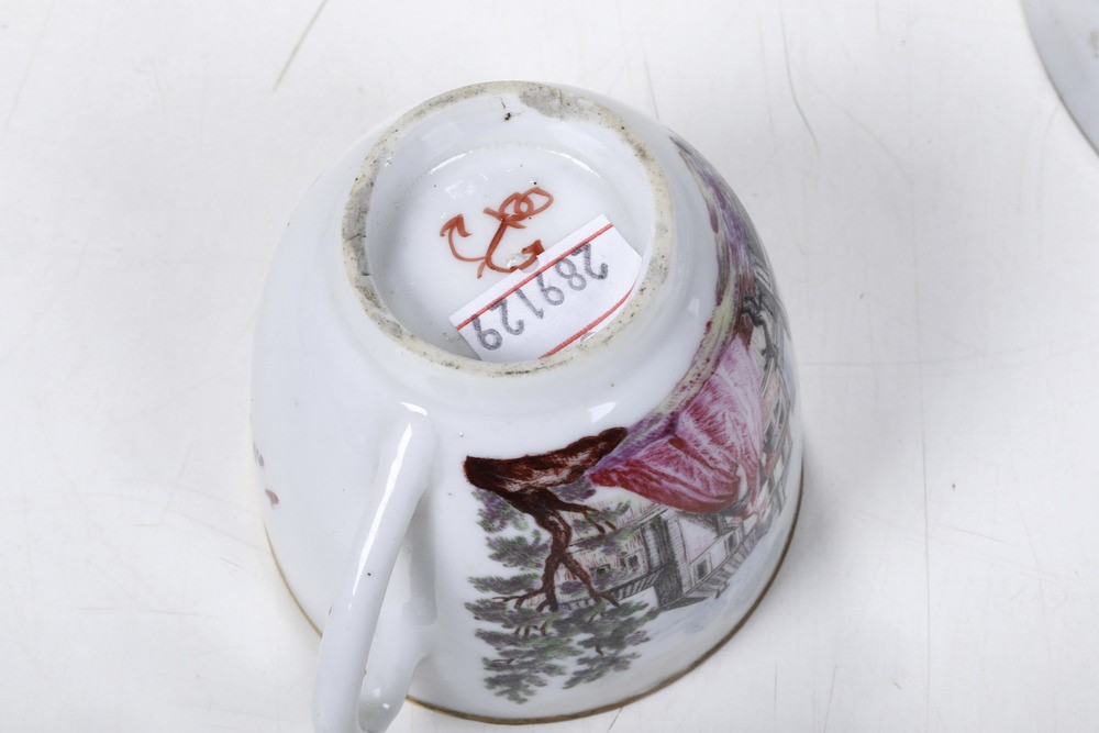 Tazza con Piattinovenezia, Manifattura Cozzi, 1770 Circa