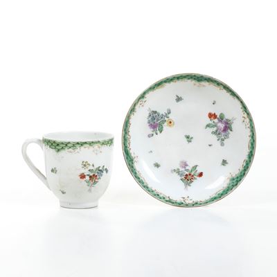 Tazza con Piattino.nove, Manifattura Antonibon, XVIII Secolo.
