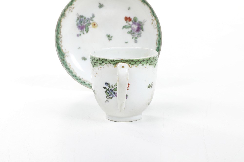 Tazza con Piattino.nove, Manifattura Antonibon, XVIII Secolo.
