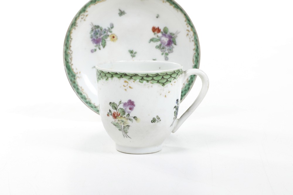 Tazza con Piattino.nove, Manifattura Antonibon, XVIII Secolo.
