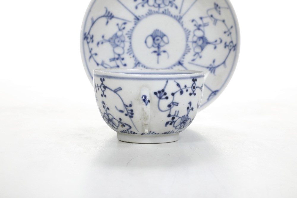 Tazza con Piattino.germania, Manifattura di Fürstenberg, 1753-1770.