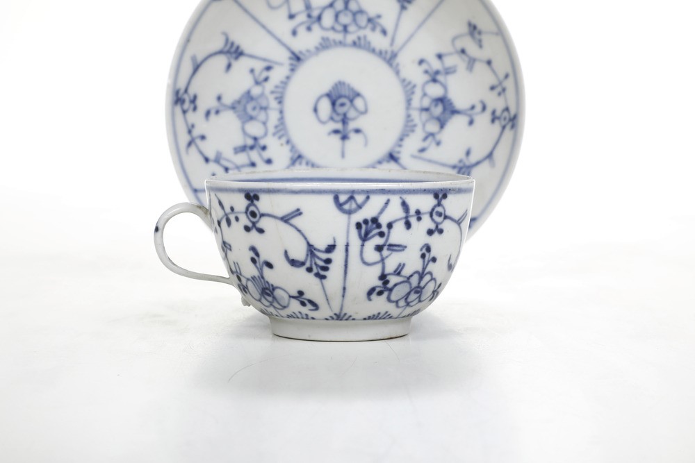 Tazza con Piattino.germania, Manifattura di Fürstenberg, 1753-1770.