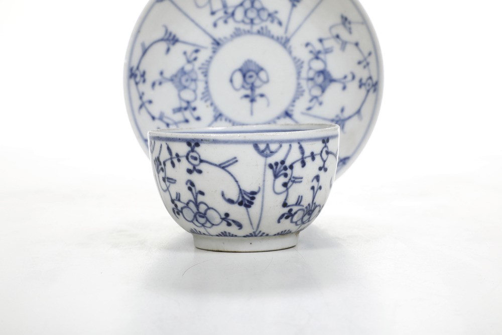 Tazza con Piattino.germania, Manifattura di Fürstenberg, 1753-1770.