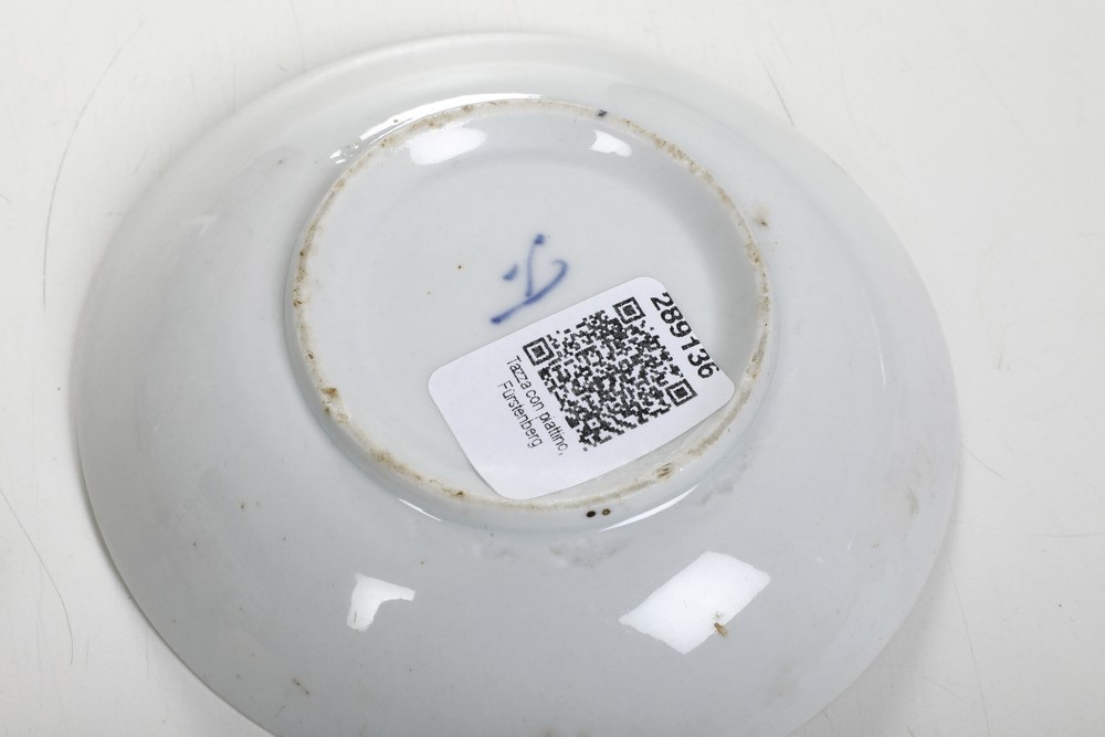 Tazza con Piattino.germania, Manifattura di Fürstenberg, 1753-1770.