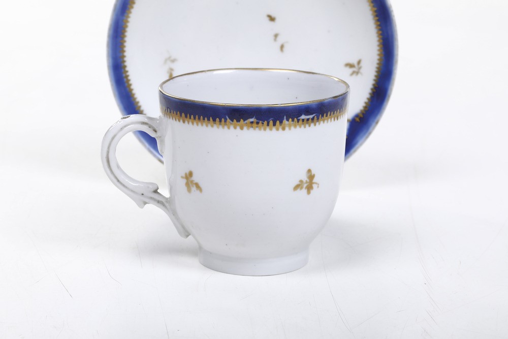 Tazza con Piattino.venezia, Manifattura Cozzi, Fine del XVIII Secolo.