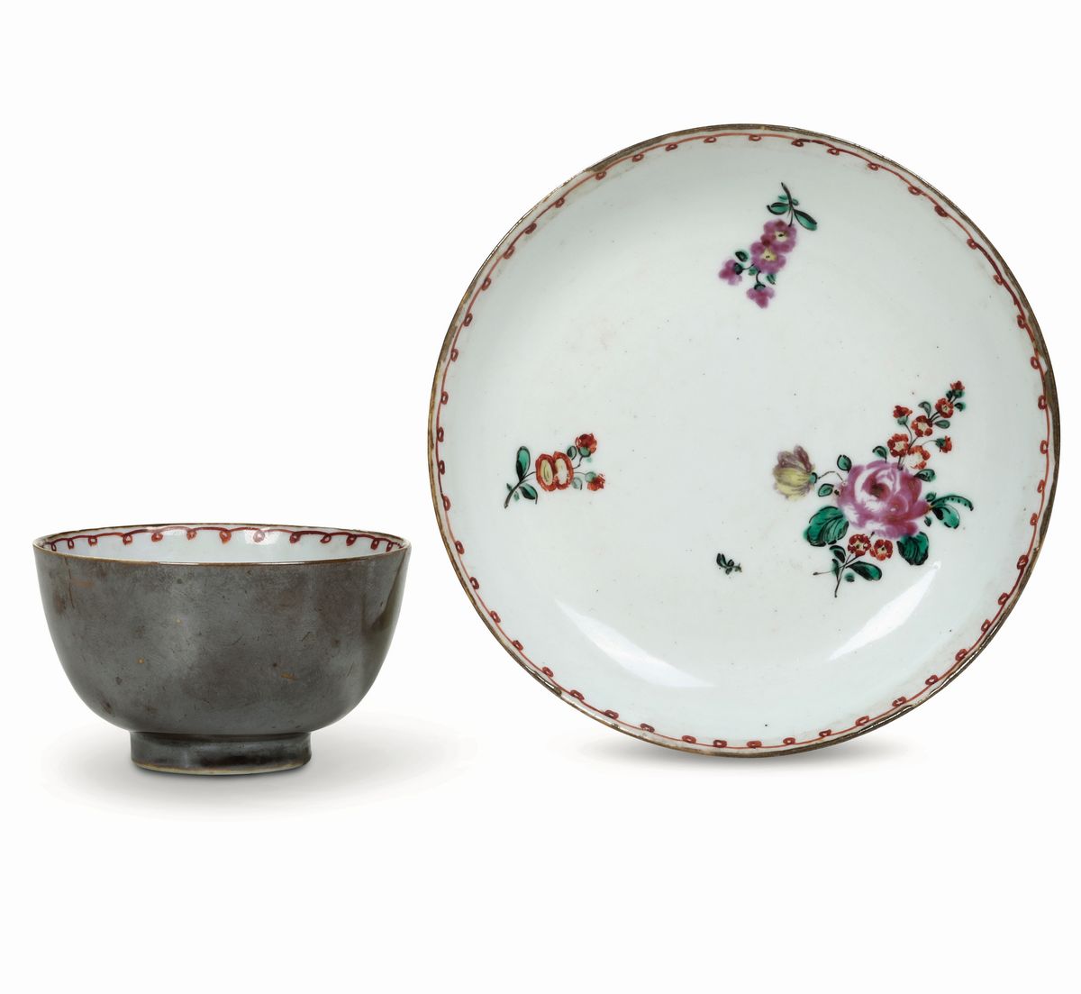Tazza con Piattinonove, Manifattura Antonibon-parolin, 1780-1790 Circa