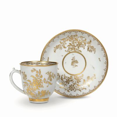 Tazza con Piattinovenezia, Manifattura Cozzi, 1770 Circa