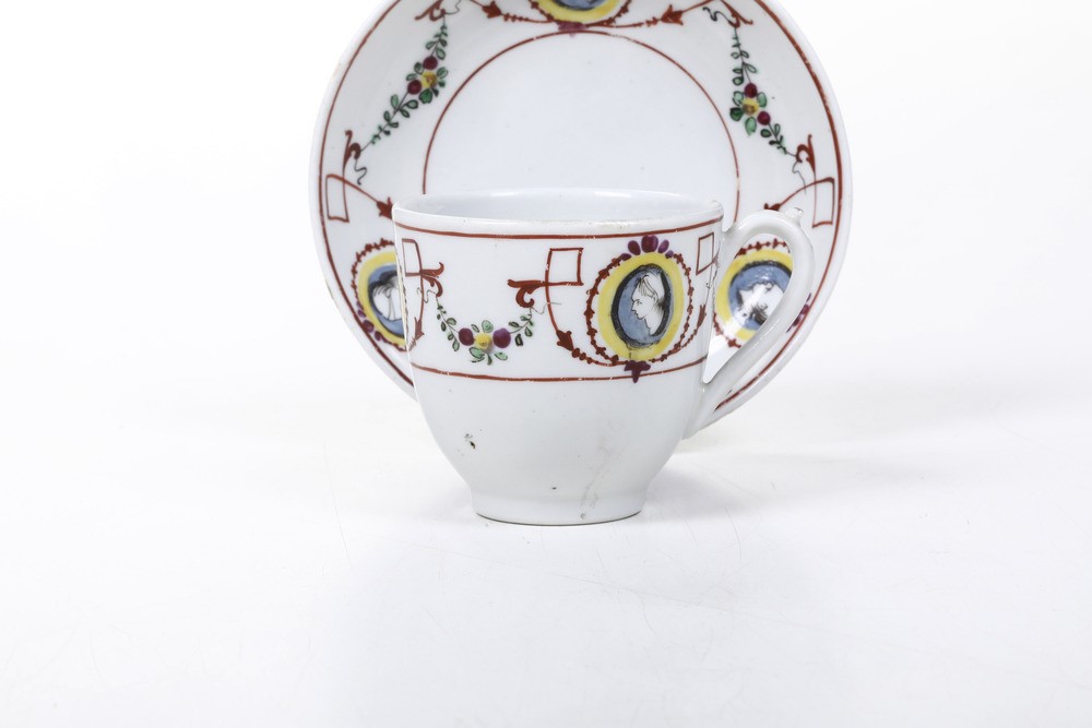 Tazza con Piattino Nove, Manifattura Antonibon-parolin, 1790-1800