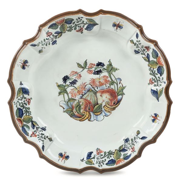 Grande piatto Nove, Manifattura Antonibon, 1750-1770 