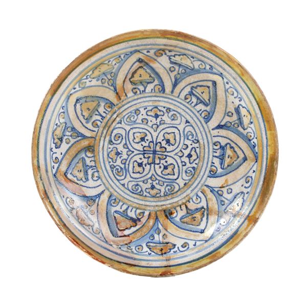 Piatto.<BR>Deruta, XIX o XX secolo.
