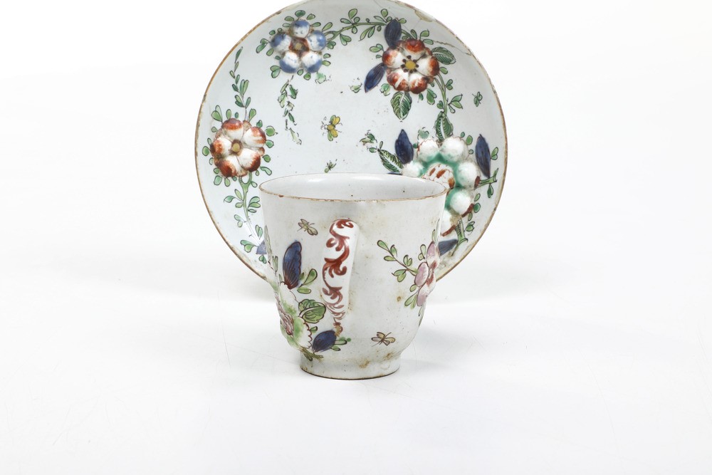 Una Tazza e un Piattino. Milano, Manifattura Pasquale Rubati o Felice Clerici, 1760–1780.