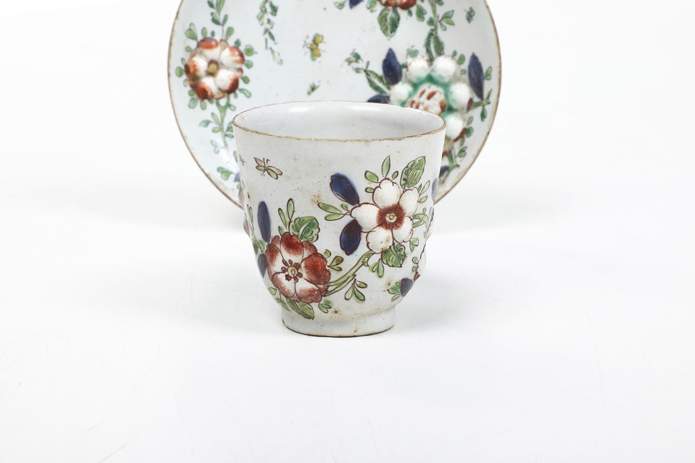 Una Tazza e un Piattino. Milano, Manifattura Pasquale Rubati o Felice Clerici, 1760–1780.