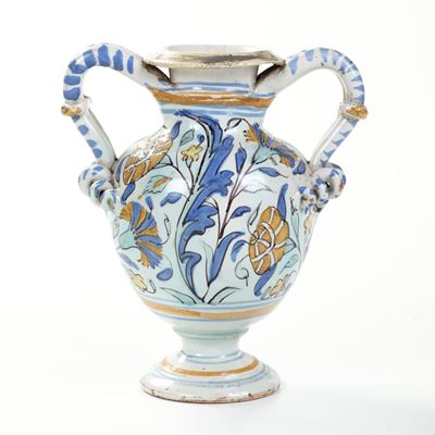 Vaso Biansato.area Veneta, Probabilmente Bassano del Grappa, Manifattura Manardi, Ultimo Terzo de...